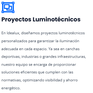 Proyectos Luminotécnicos - Idealux