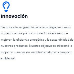 Innovación - Idealux