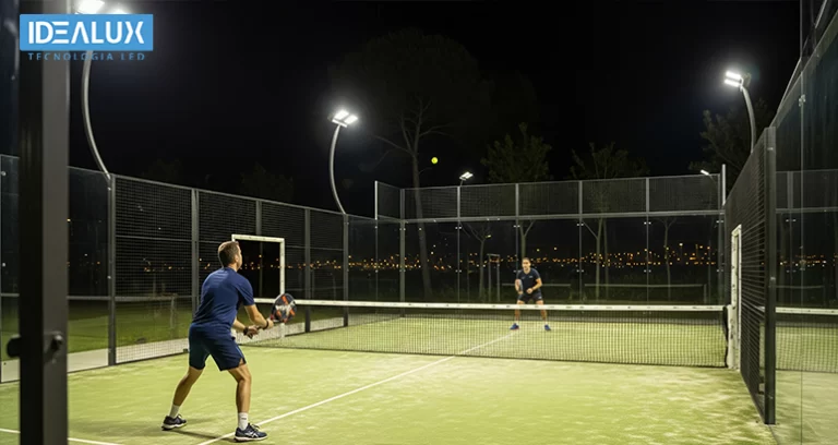 Idealux - Blog - Iluminación Cancha de Pádel Guía Profesional LED Idealux