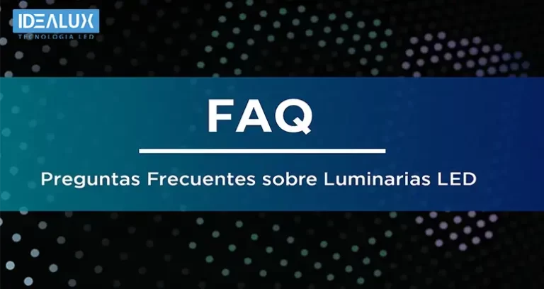 Idealux - FAQ Preguntas Frecuentes sobre Luminarias LED Deportiva - Webp