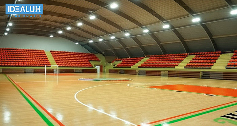 Idealux - Guía de Iluminación Profesional para Canchas de Básquet - 772x410