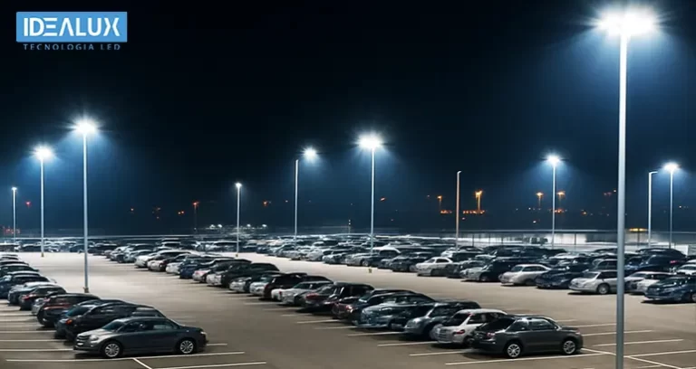 Idealux - Iluminación LED para Estacionamientos y Playas de Maniobra Seguridad, eficiencia y visibilidad nocturna - 772x410
