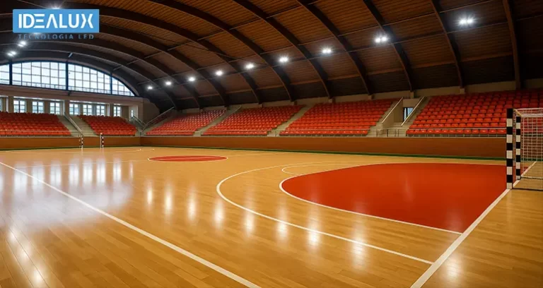 Idealux - Iluminación LED para canchas de Fútbol 5 Seguridad, visibilidad y rendimiento - Webp