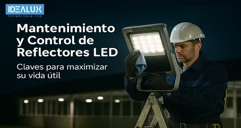 Idealux - Mantenimiento y Control de Reflectores LED Claves para Maximizar su Vida Útil